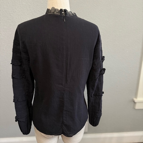 Red Carter Long Sleeve Lace Detail Size Small - Picture 3 of 5